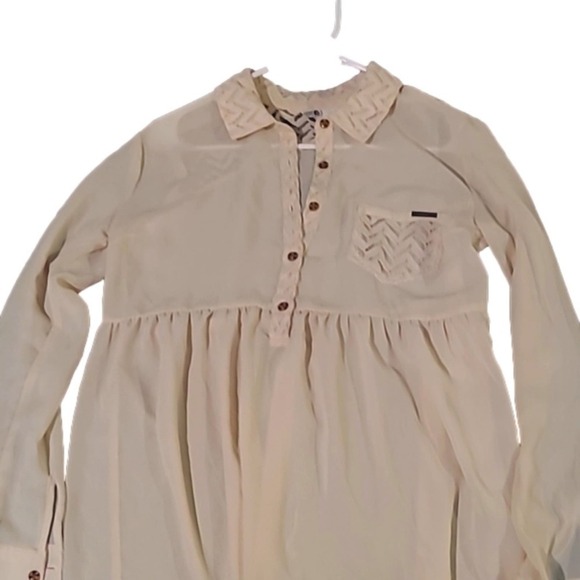 Volcom Long sleeve button down Blouse‎ Size s/p/10 - Picture 1 of 4